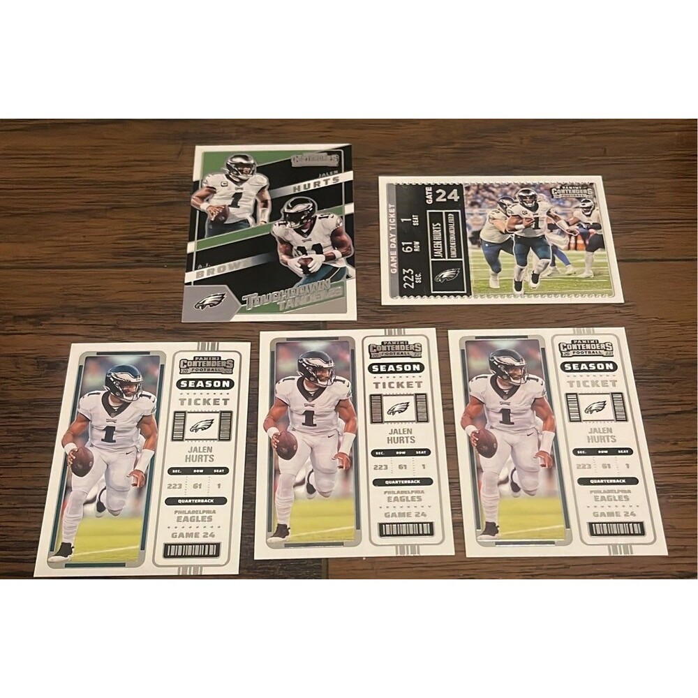 Jalen Hurts 5 card lot ALWAYS OPEN TO OFFERS!!!